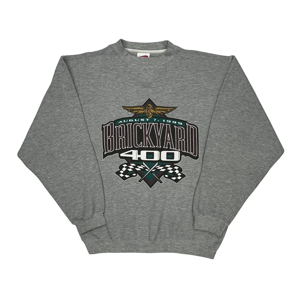 Brickyard 400 Cadre Graphic Sweatshirt - Medium Gray Polyester Blend
