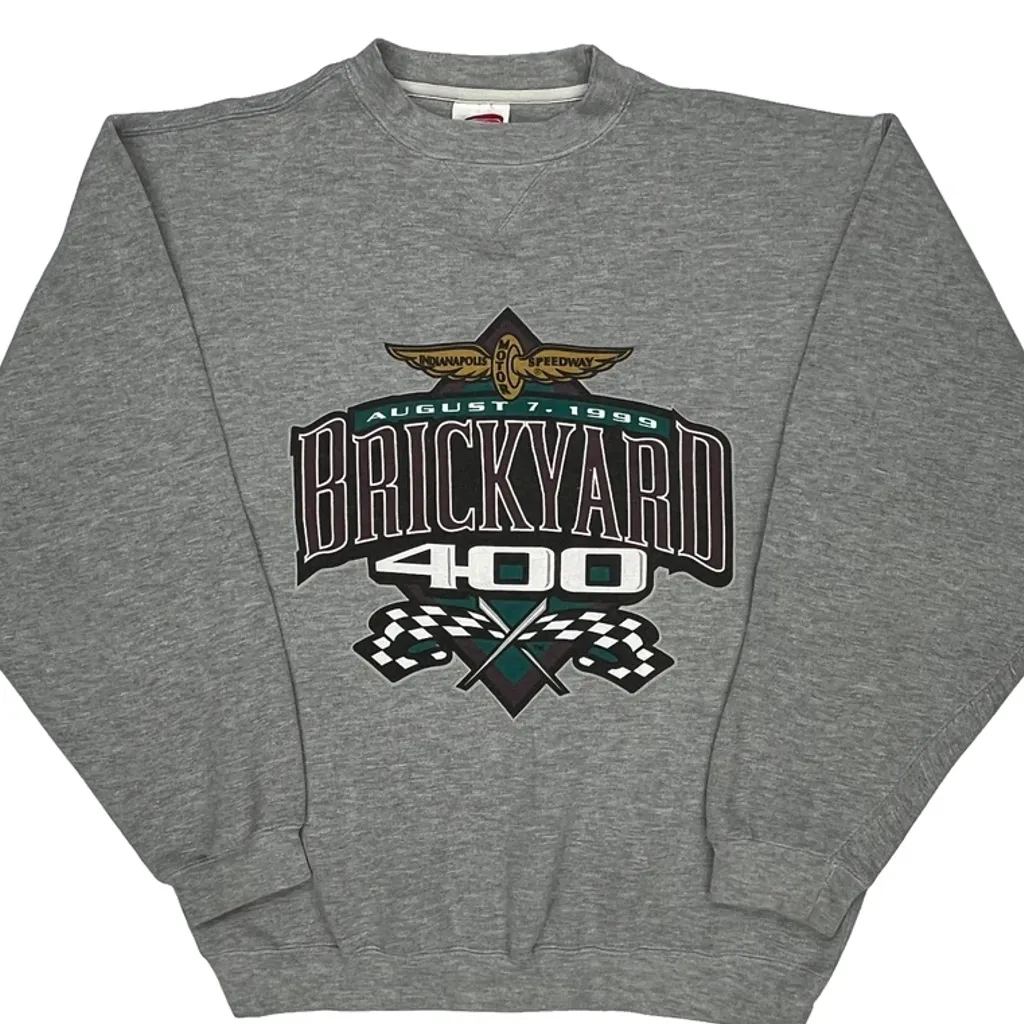 Brickyard 400 Cadre Graphic Sweatshirt - Medium Gray Polyester Blend - Image 4