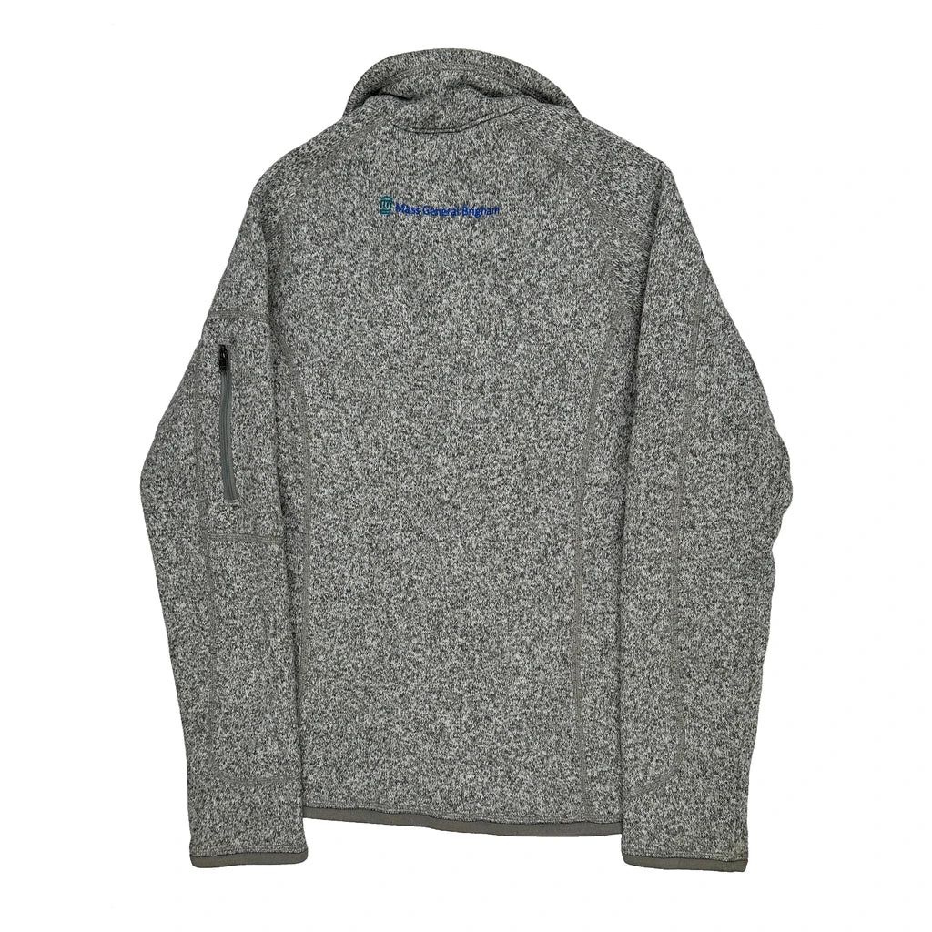 Brigham Patagonia 1/4 Zip - Medium Gray Polyester - Image 2