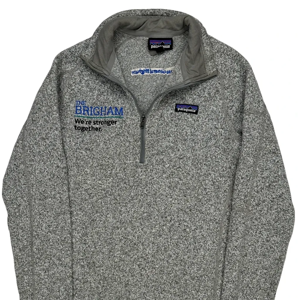 Brigham Patagonia 1/4 Zip - Medium Gray Polyester - Image 5