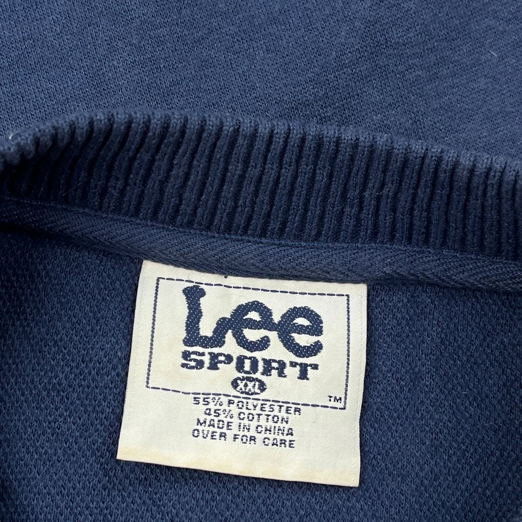 Brigham Young University Cougars Lee Sport College Sweatshirt - 2XL Navy Polyester Blend - Image 3