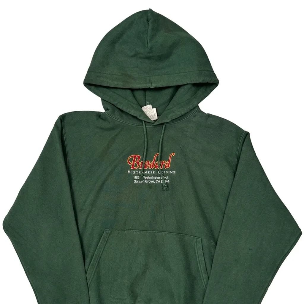 Brodard Champion Hoodie - Medium Green Cotton Blend - Image 5