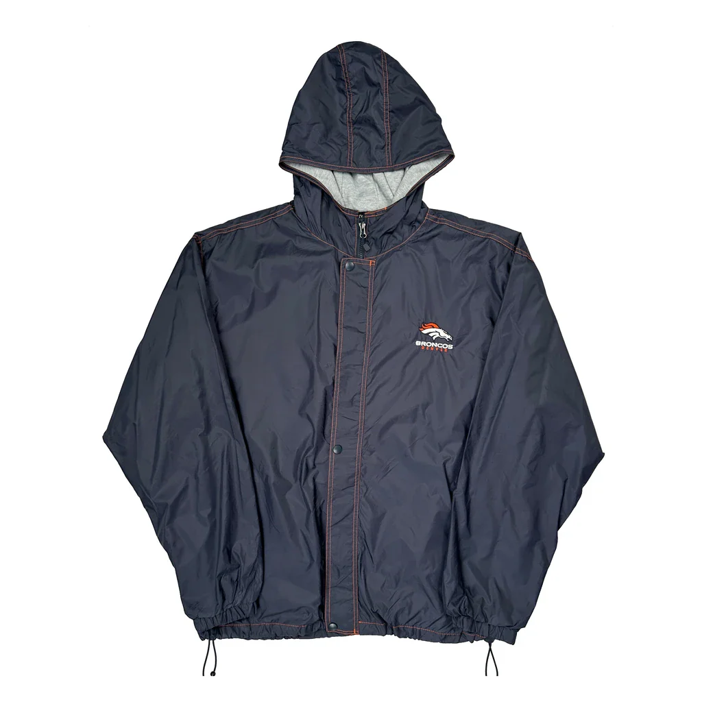 Broncos Dunbrooke Football Windbreaker - XL Navy Polyester
