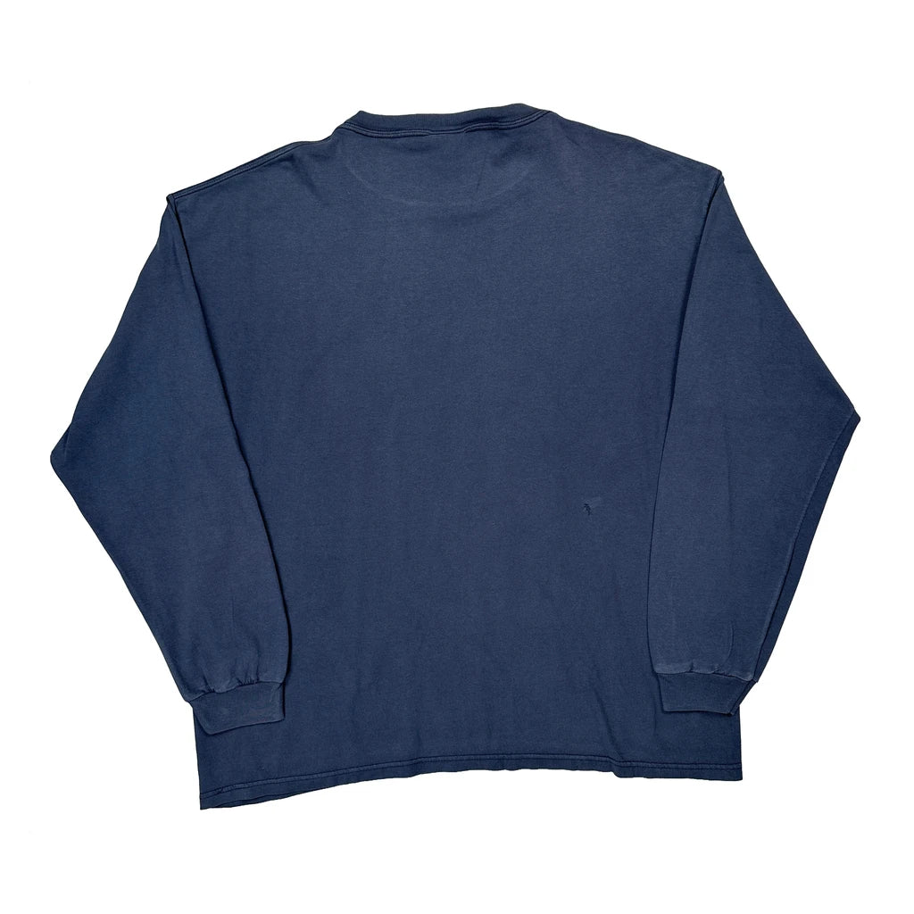 Broncos Nfl Long Sleeve T-Shirt - XL Blue Cotton - Image 2