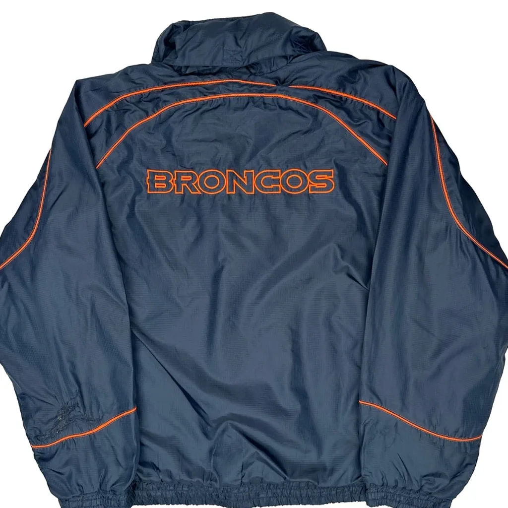 Broncos Nfl Football Windbreaker - XL Blue Polyester - Image 7