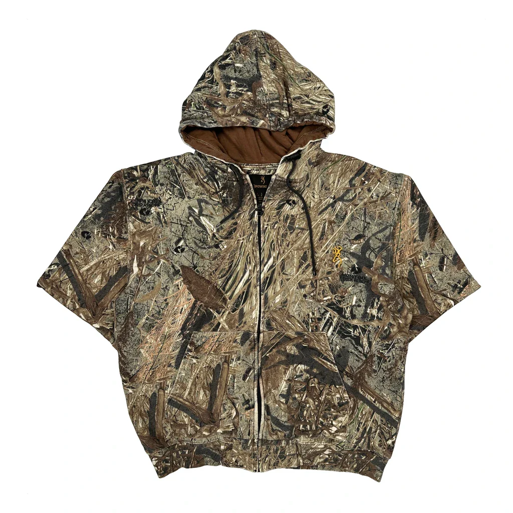 Browning Camo Hoodie - Large Camo Cotton Blend