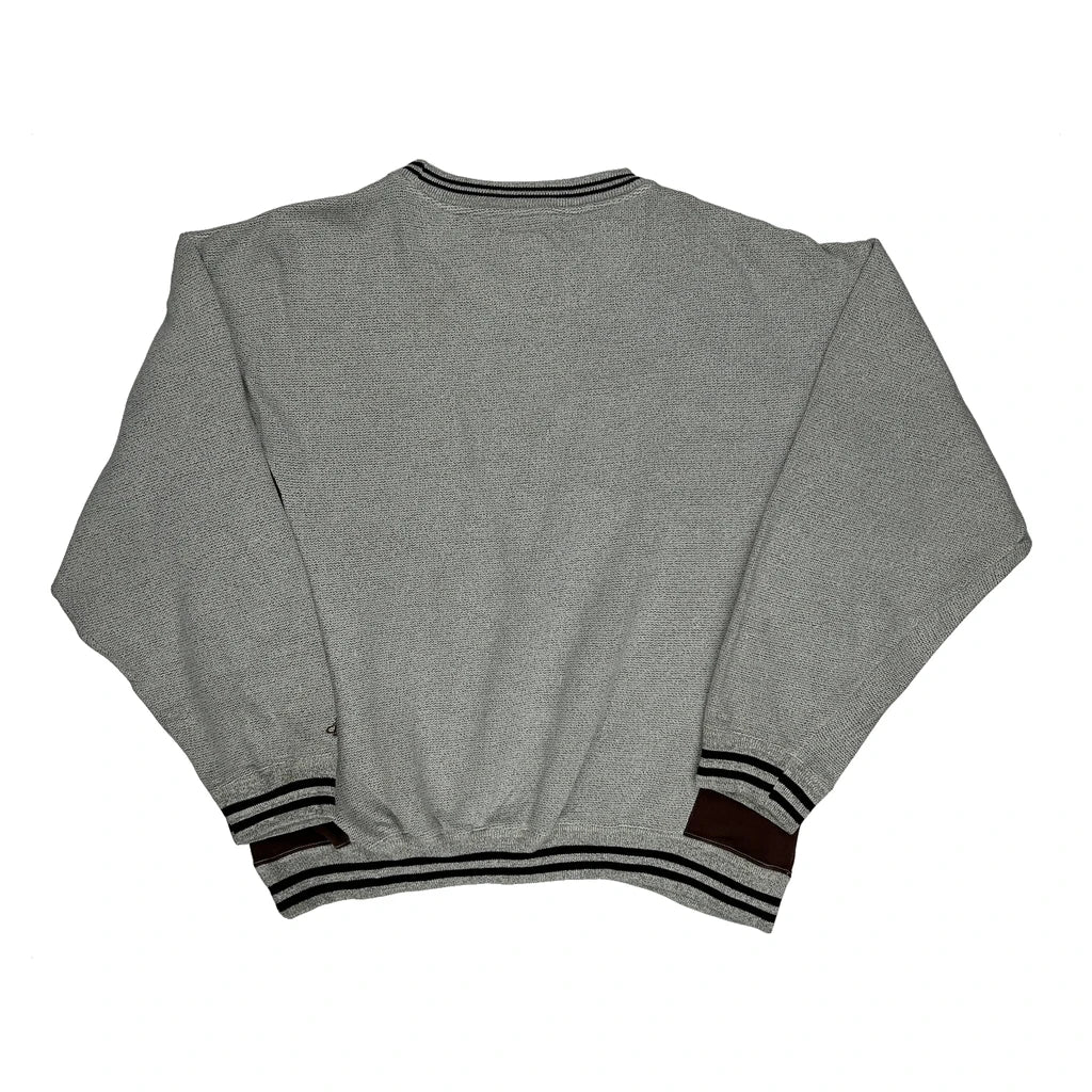 Browns Logo Athletics Football Sweatshirt - Large Grey Cotton Blend - Image 2
