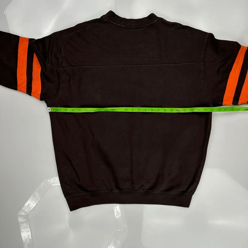 Browns Nfl Sweatshirt - Large Black Cotton - Image 3