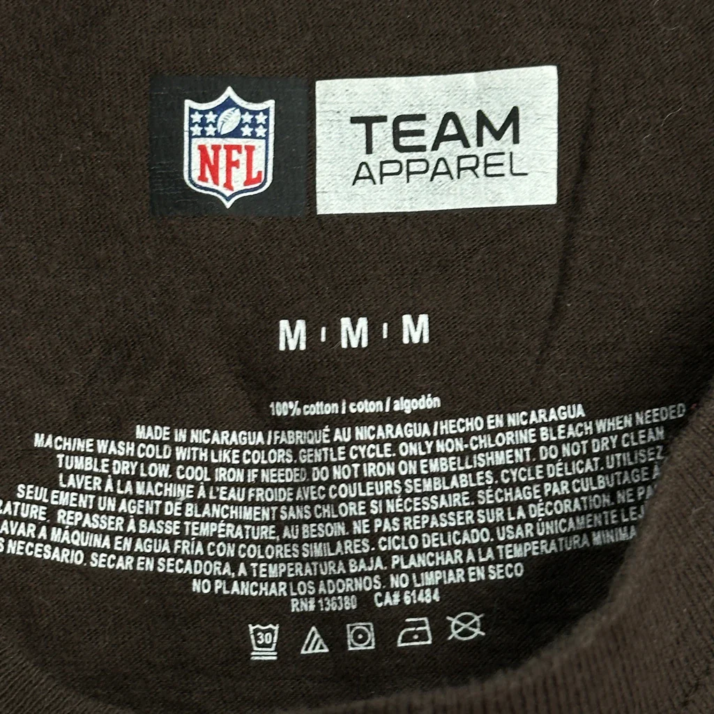 Browns Nfl T-Shirt - Medium Brown Cotton - Image 3