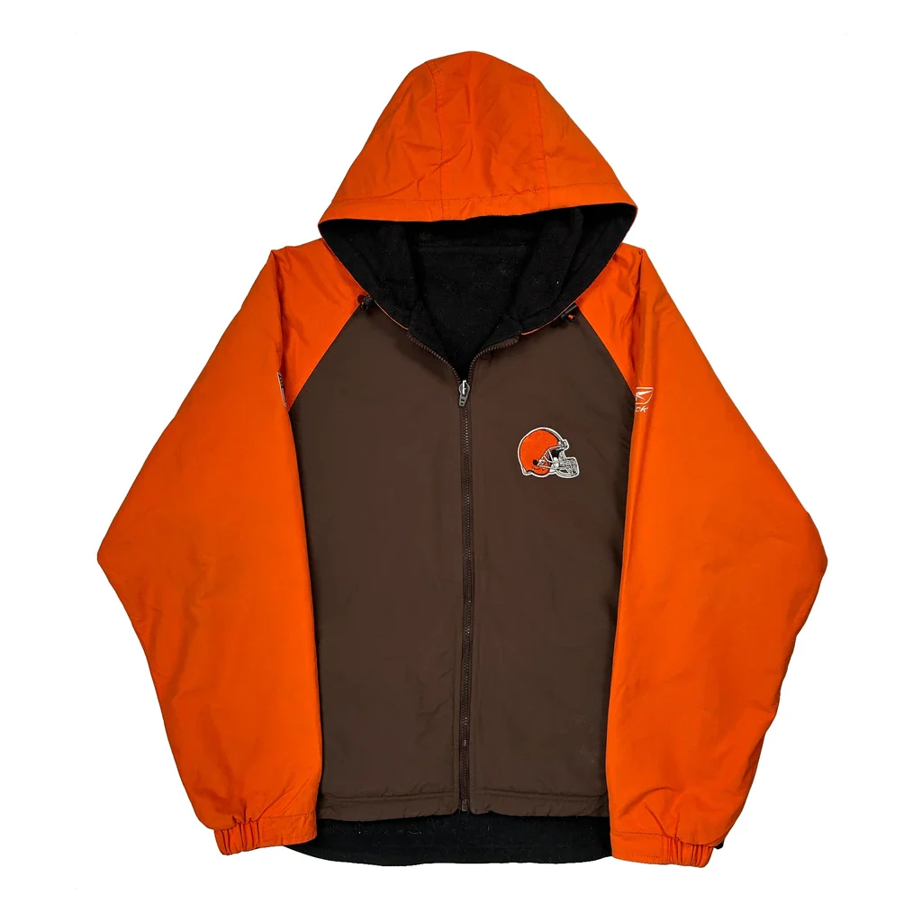 Browns Reebok Nfl Windbreaker - Medium Brown Nylon