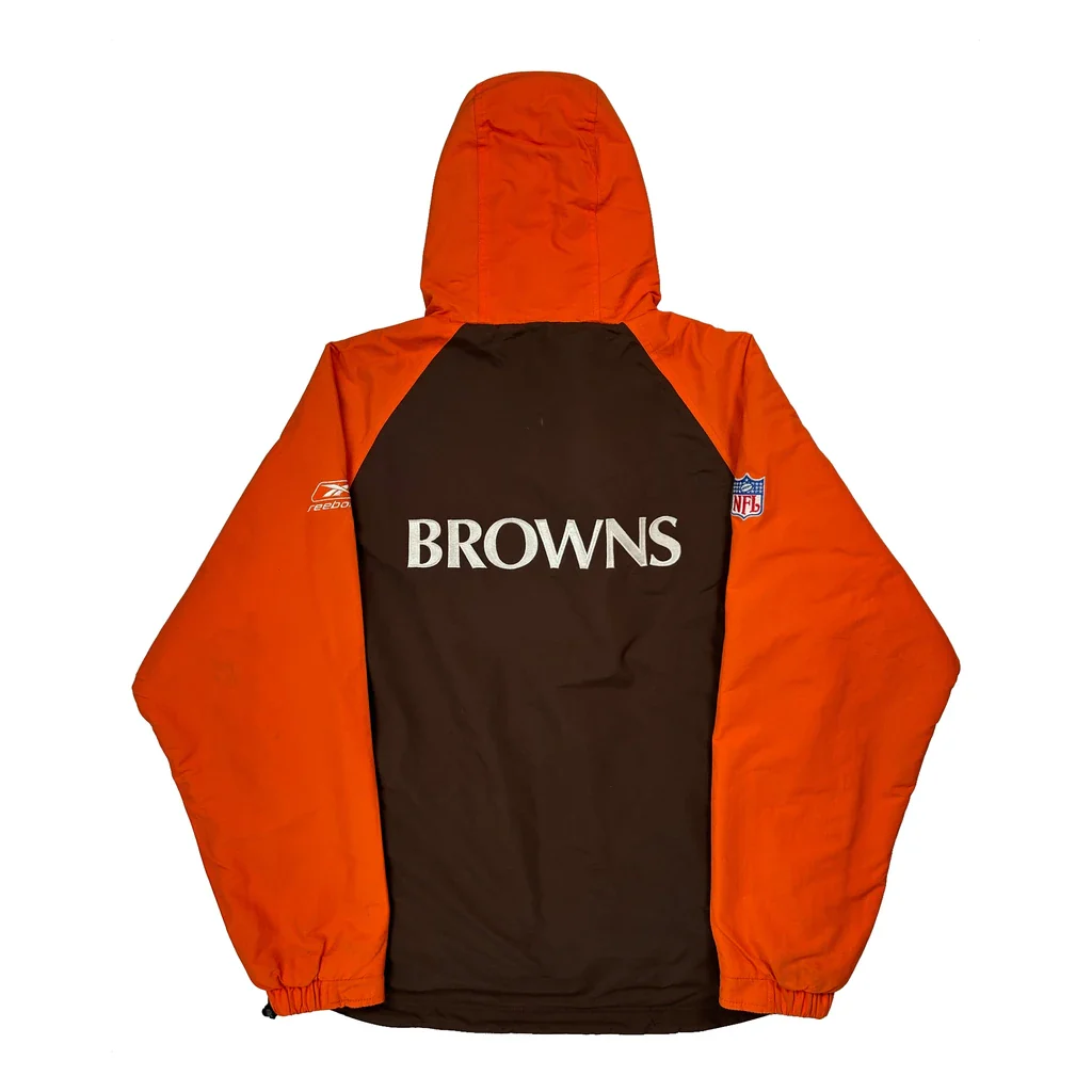 Browns Reebok Nfl Windbreaker - Medium Brown Nylon - Image 2