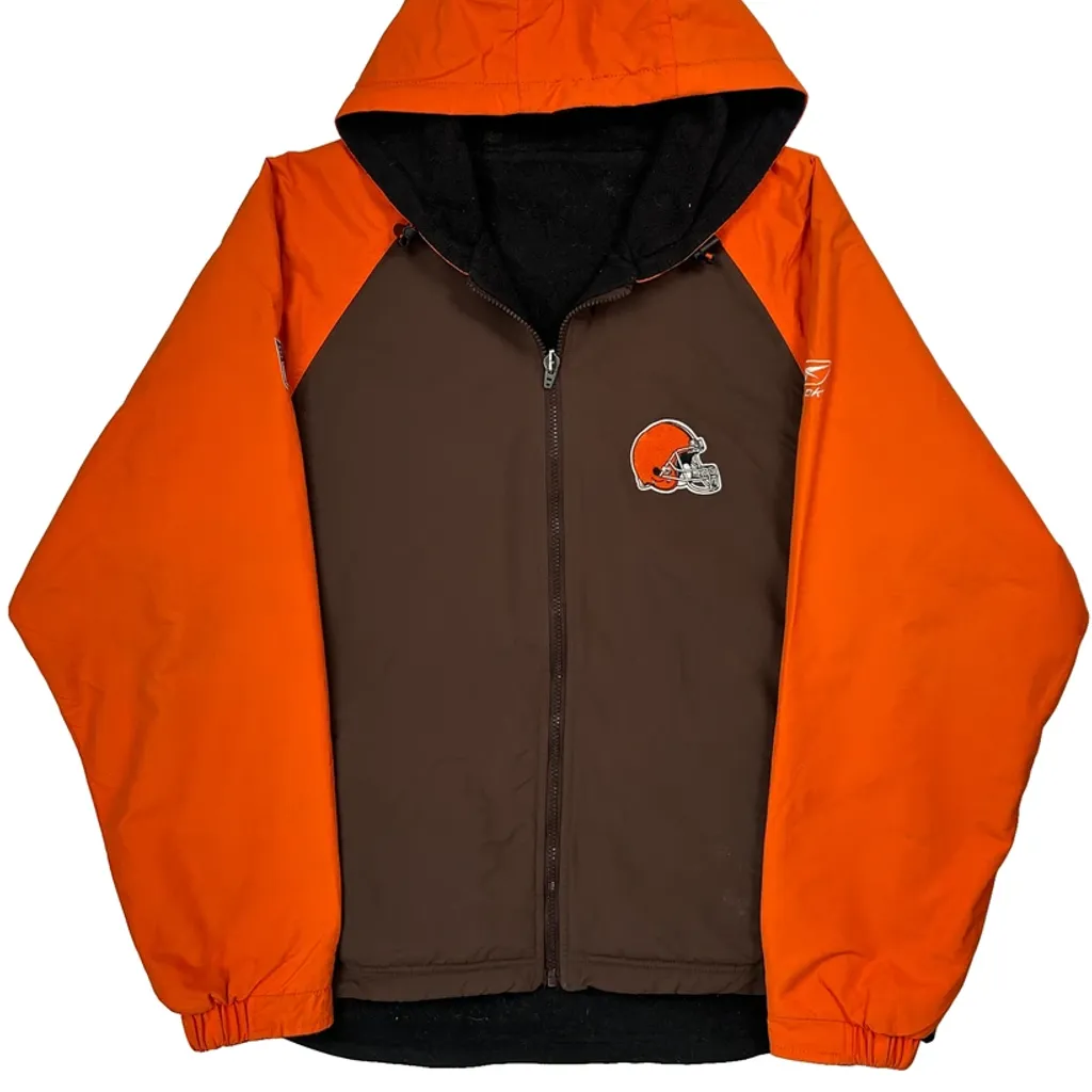 Browns Reebok Nfl Windbreaker - Medium Brown Nylon - Image 6