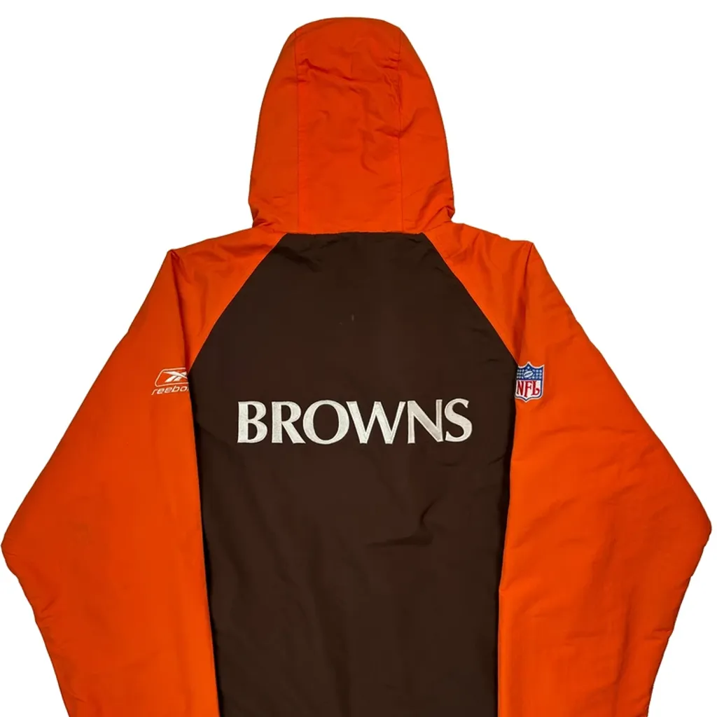 Browns Reebok Nfl Windbreaker - Medium Brown Nylon - Image 7