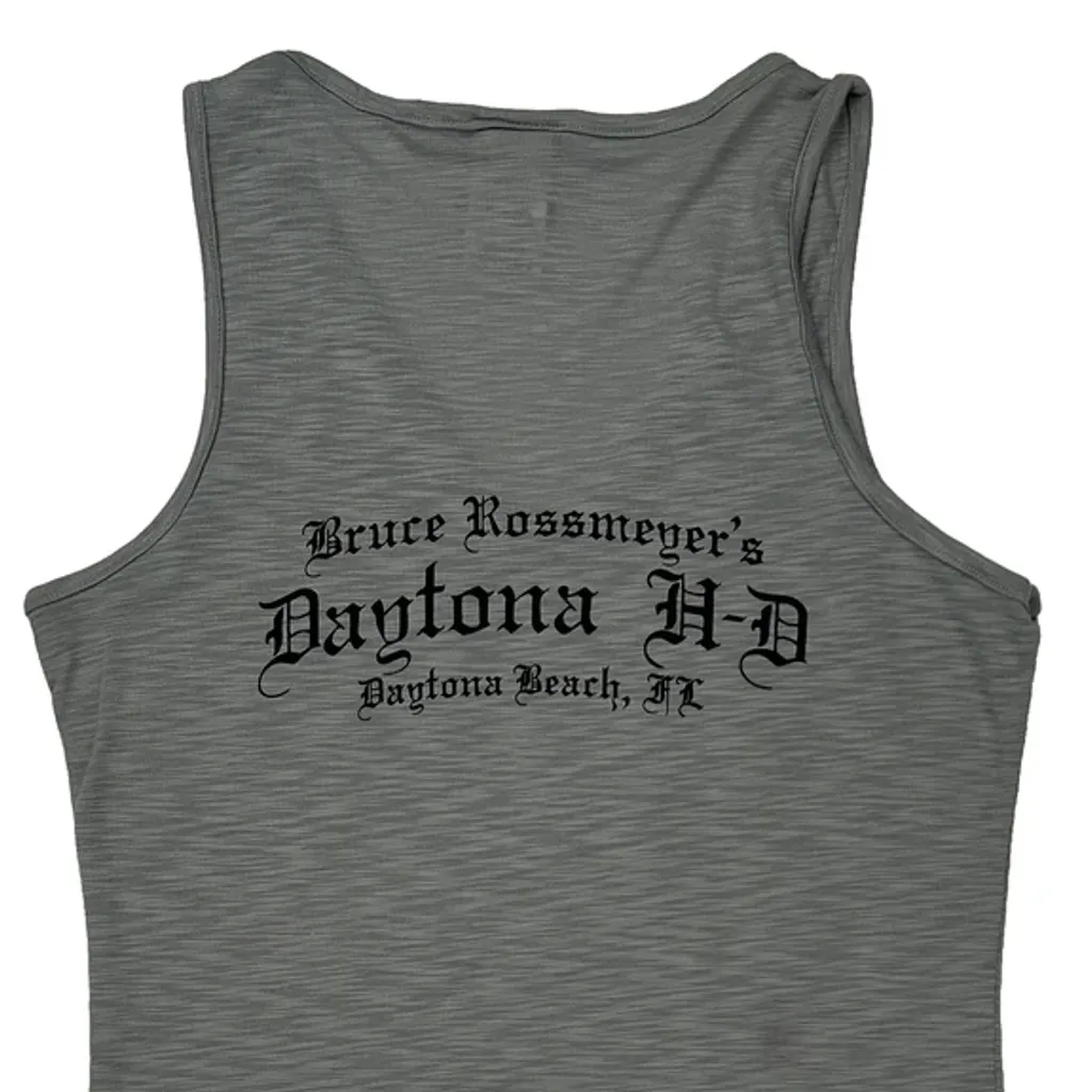 Bruce Rossmeyer'S Daytona H-D Harley Davidson Graphic Tank Top - Medium Gray Cotton - Image 7