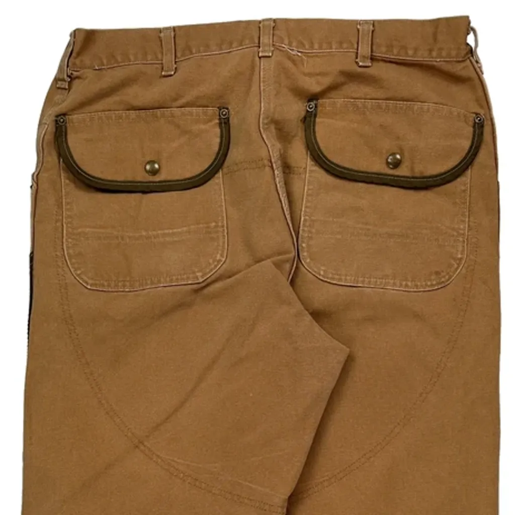 Brush Carhartt Double Knee Carpenter Trousers - 33W 32L Brown Cotton - Image 6