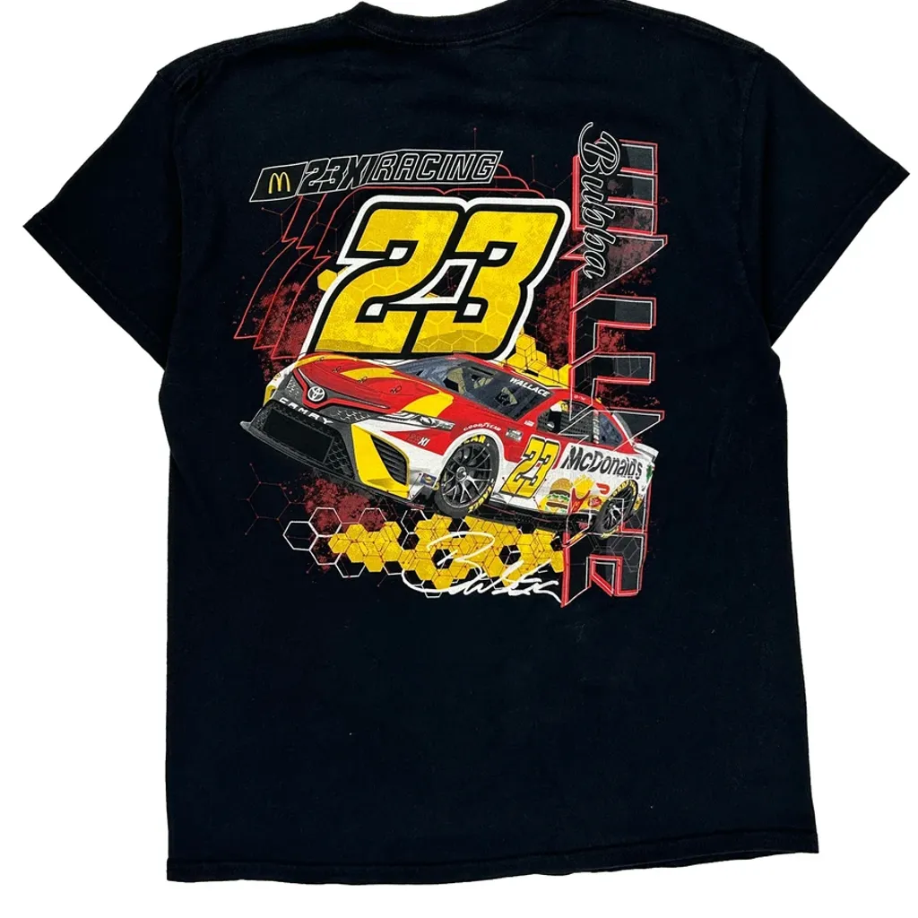 Bubba Wallace Nascar Graphic T-Shirt - Large Black Cotton - Image 7