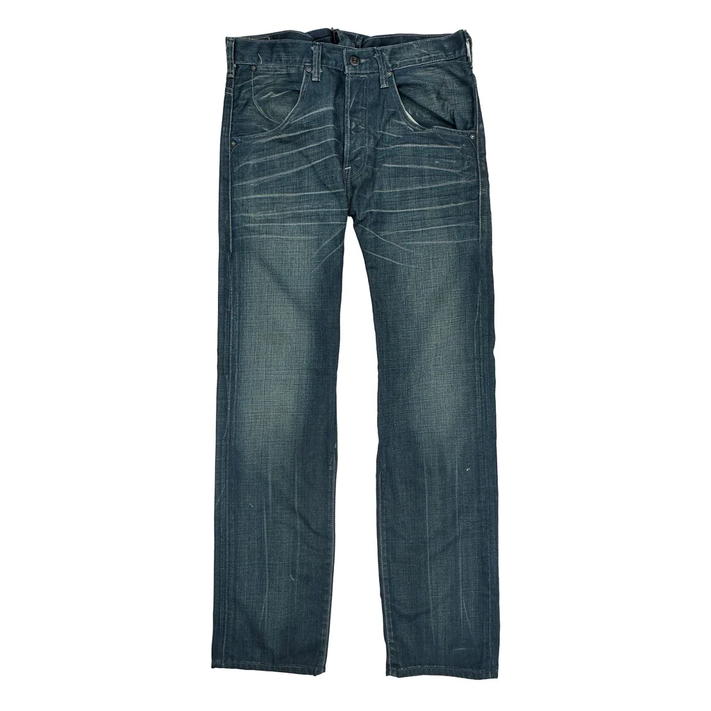 Buckle Back Levis Jeans - 34W 32L Blue Denim - Image 2