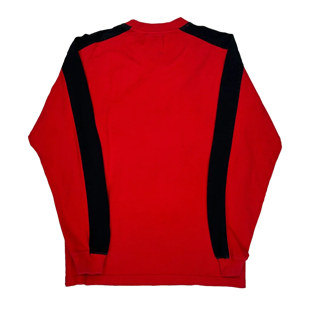 Budweiser Chase Authentics Dale Earnhardt Long Sleeve T-Shirt - Medium Red Cotton - Image 2