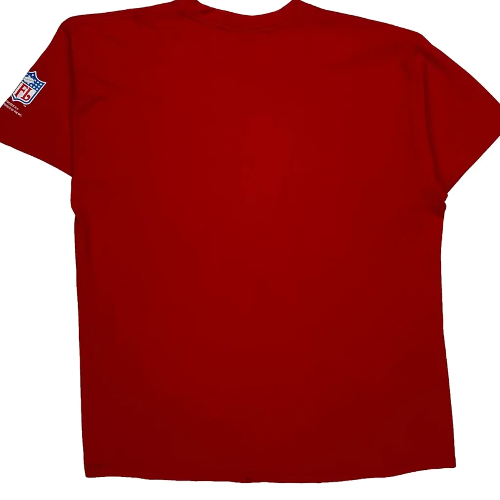 Budweiser Logo Fruit Of The Loom Graphic T-Shirt - XL Red Cotton - Image 6