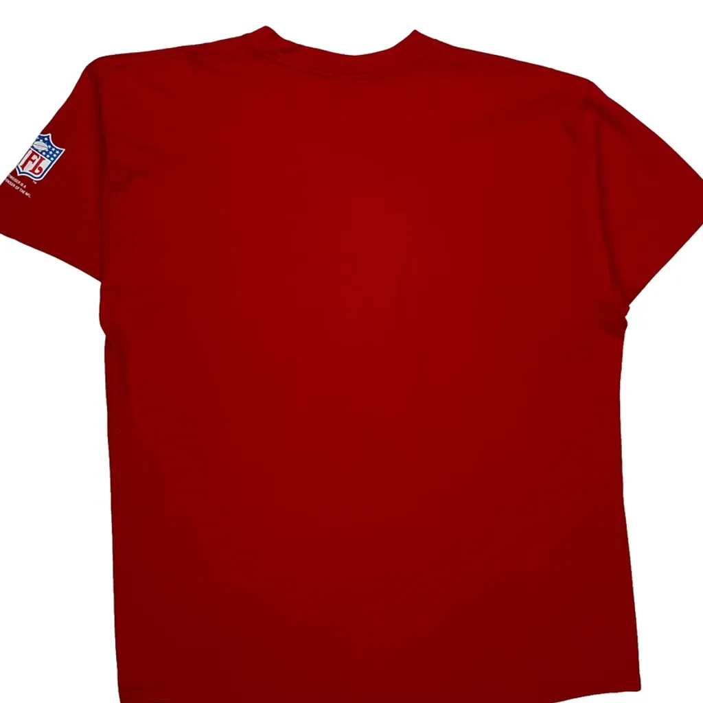 Budweiser Logo Fruit Of The Loom Graphic T-Shirt - XL Red Cotton - Image 7