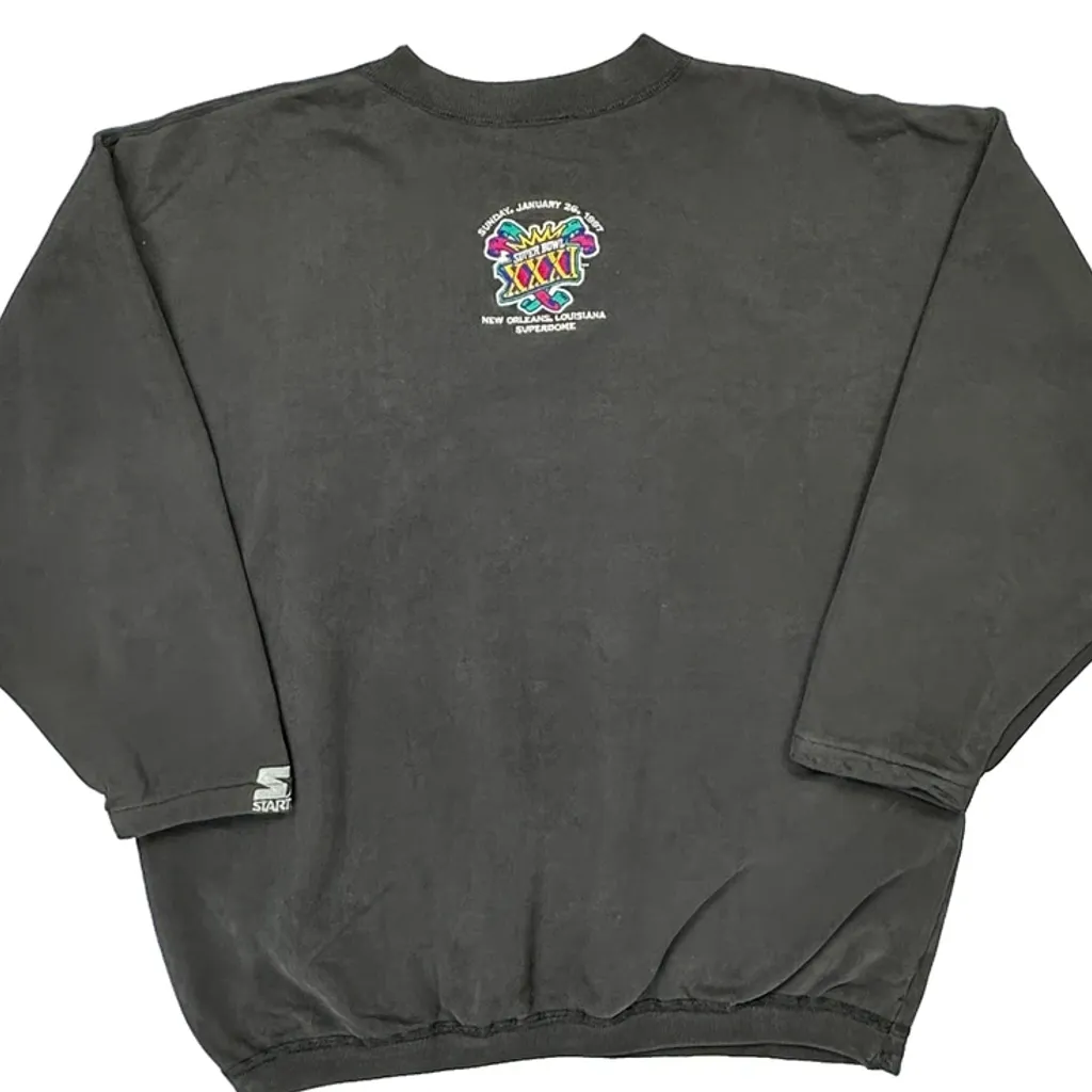 Budweiser Starter One Pound Fleece Sweatshirt - XL Grey Cotton - Image 6