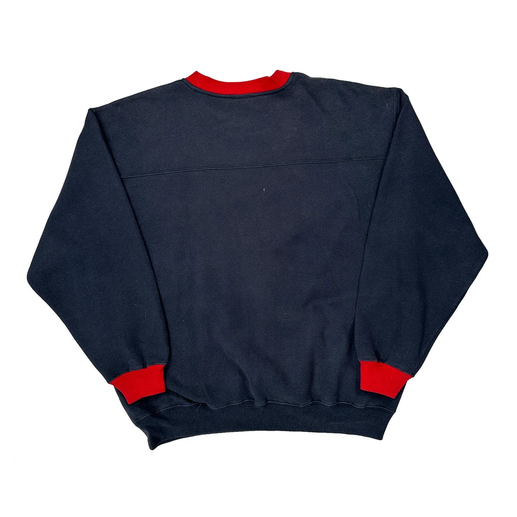 Buffalo Bills Nfl Sweatshirt - Large Navy Cotton - Image 2