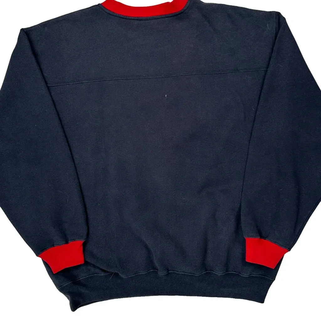 Buffalo Bills Nfl Sweatshirt - Large Navy Cotton - Image 6