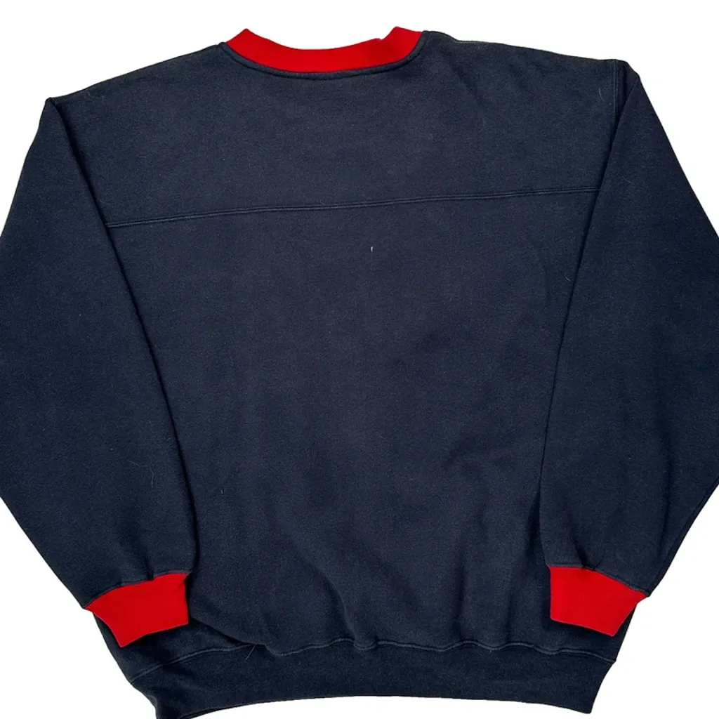 Buffalo Bills Nfl Sweatshirt - Large Navy Cotton - Image 7