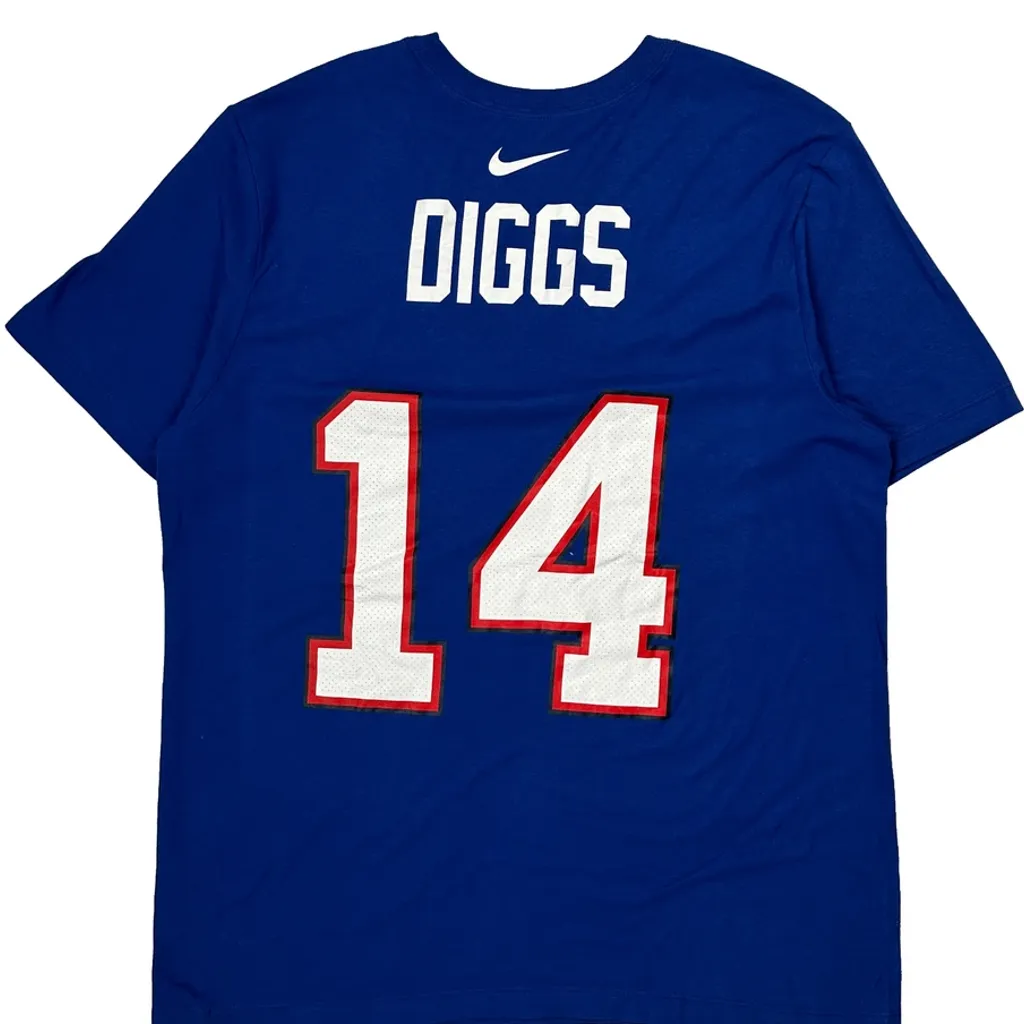 Buffalo Bills Nike Nfl T-Shirt - Large Blue Cotton - Image 7