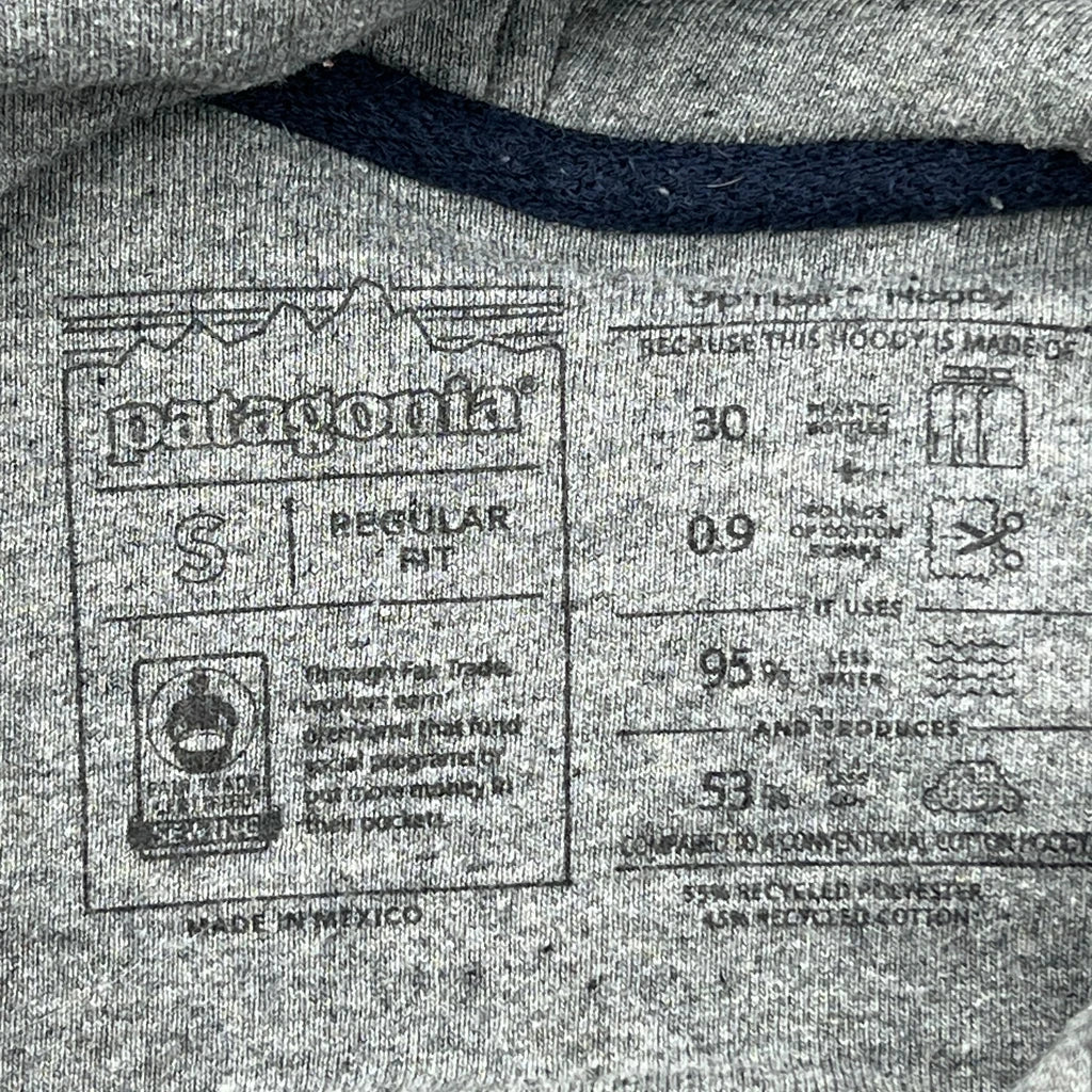 Buffalo Graphic Patagonia Graphic Hoodie - Small Gray Cotton - Image 3