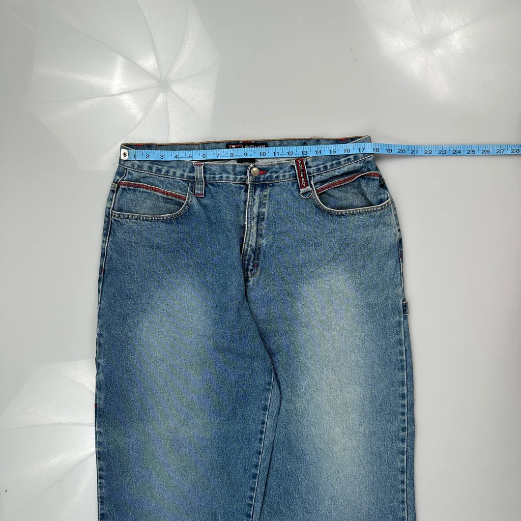 Bugle Boy Carpenter Jeans - 35W 28L Blue Cotton - Image 3