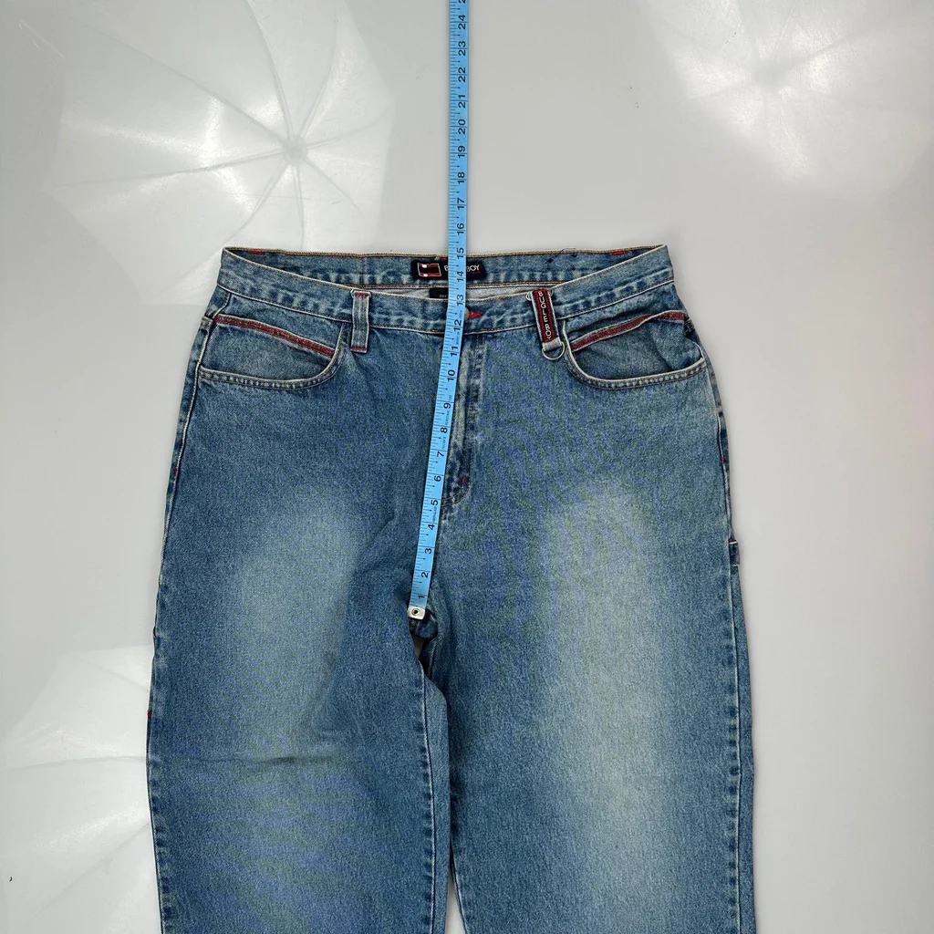 Bugle Boy Carpenter Jeans - 35W 28L Blue Cotton - Image 4