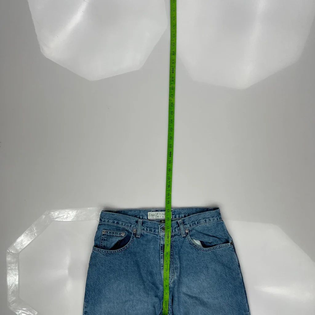 Bull Head Wide Leg Jeans - 29W 30L Blue Cotton - Image 4