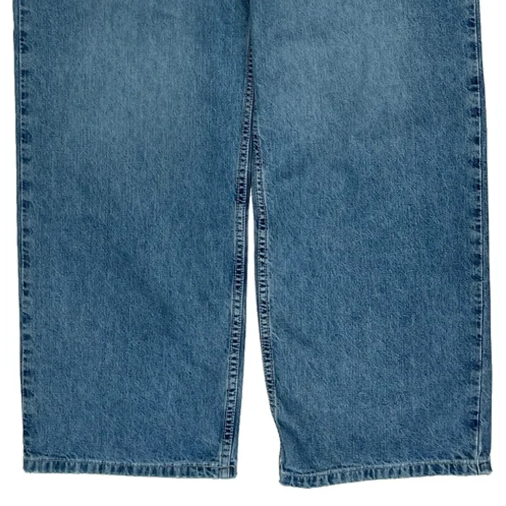 Bull Head Wide Leg Jeans - 29W 30L Blue Cotton - Image 9
