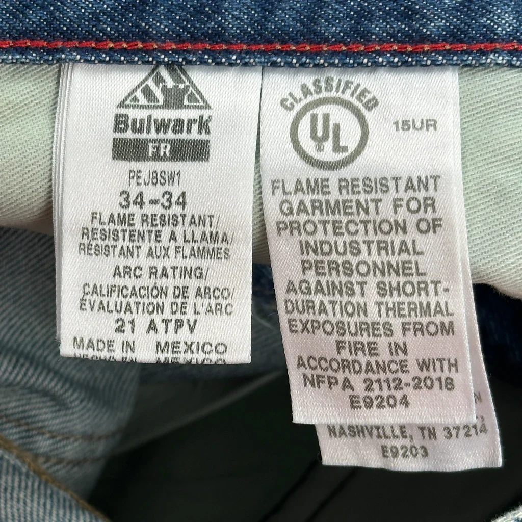 Bulwark Carpenter Jeans - 34W 34L Blue Cotton - Image 6