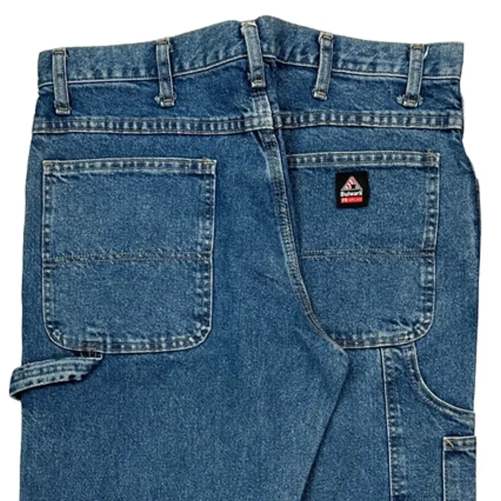 Bulwark Carpenter Jeans - 34W 34L Blue Cotton - Image 7