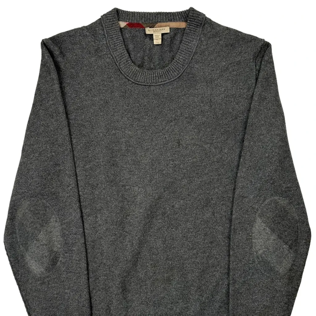 Burberry Brit Jumper - XL Grey Wool - Image 4