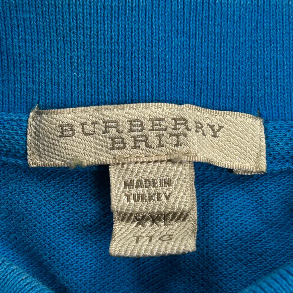 Burberry Brit Polo Shirt - 2XL Blue Cotton - Image 3