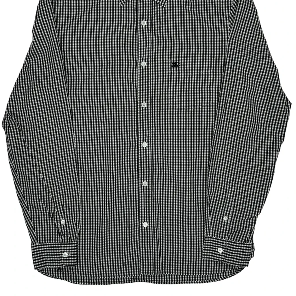 Burberry Brit Checked Shirt - Medium Black & White Cotton - Image 4