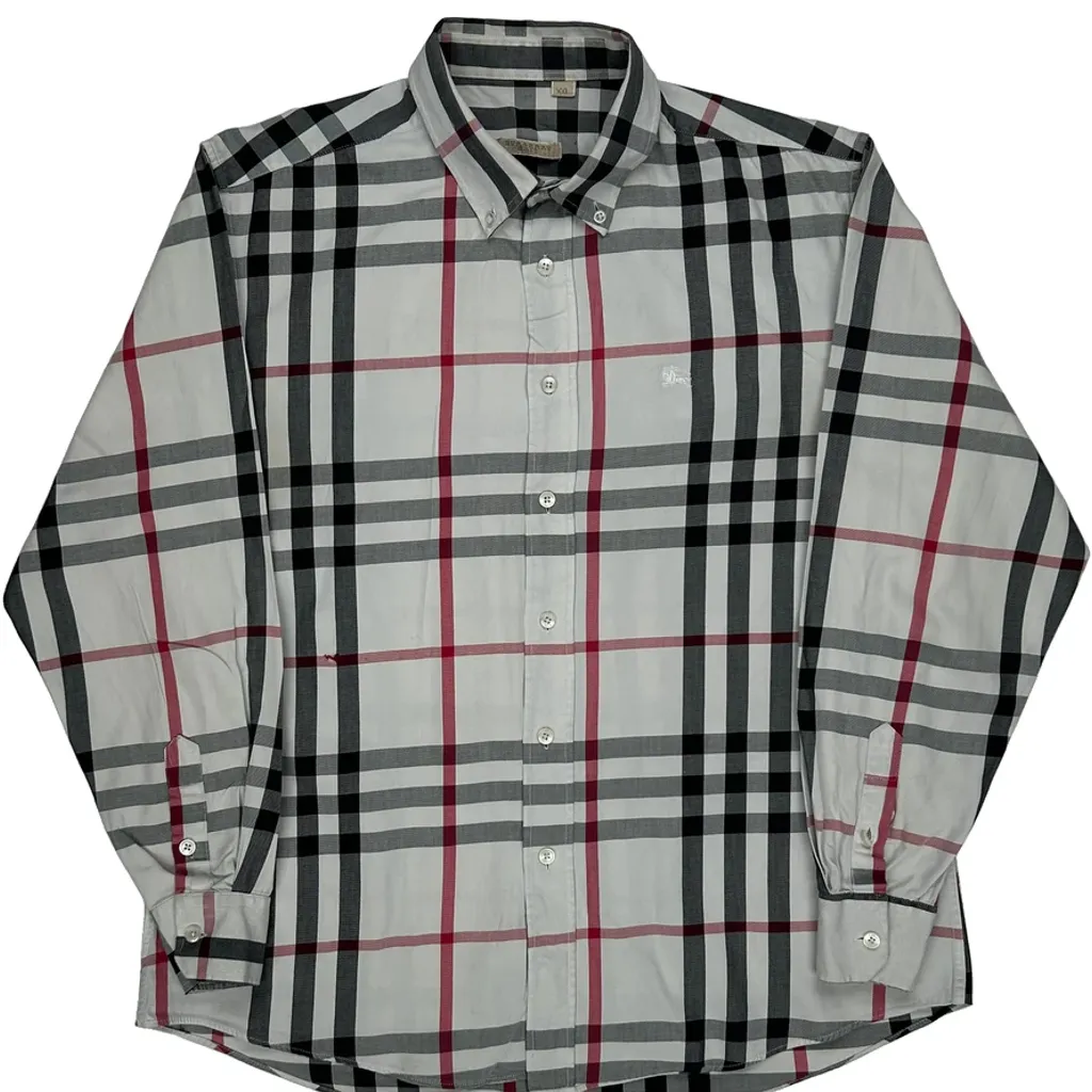 Burberry Brit Checked Shirt - 2XL Black & White Cotton - Image 5