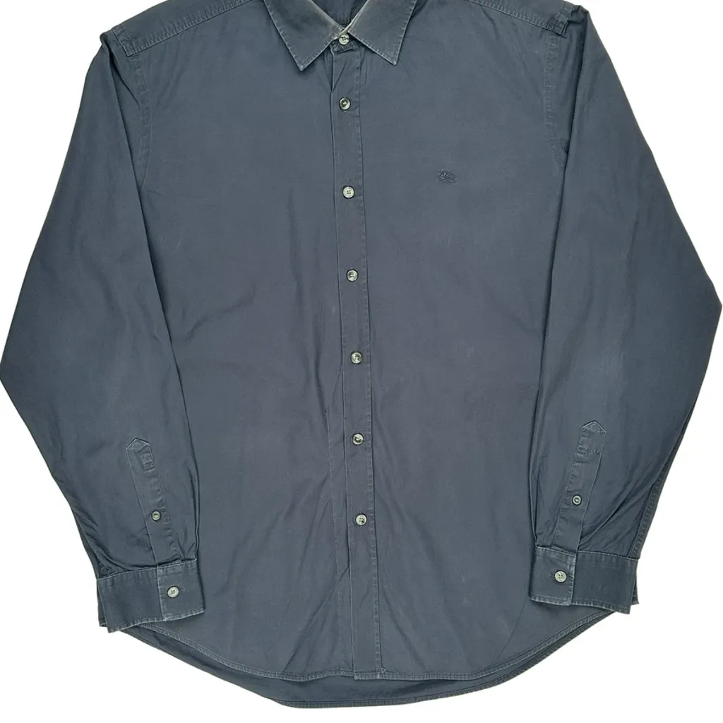 Burberry Brit Checked Shirt - Large Blue Cotton - Image 5