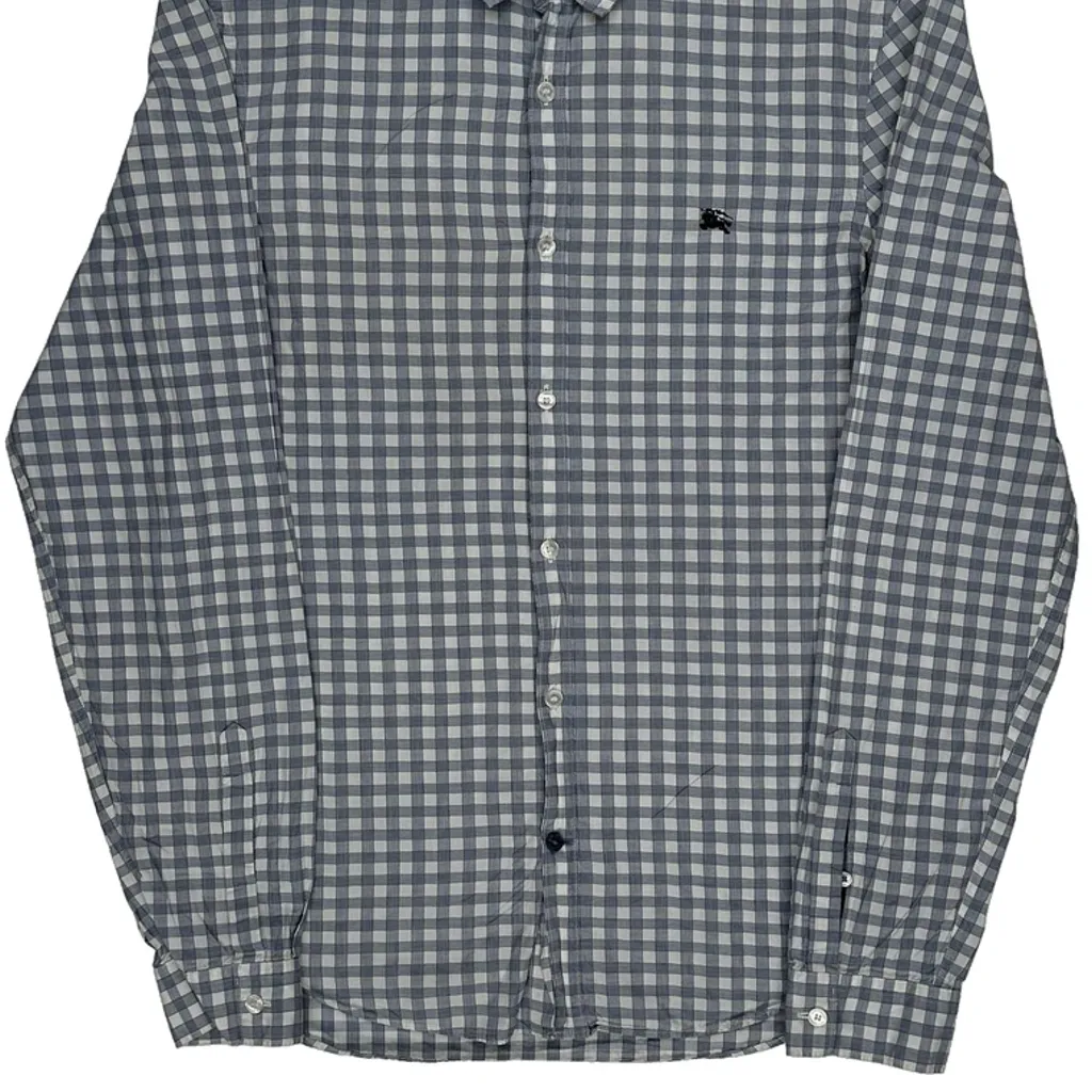 Burberry Brit Checked Shirt - Medium Blue Cotton - Image 5