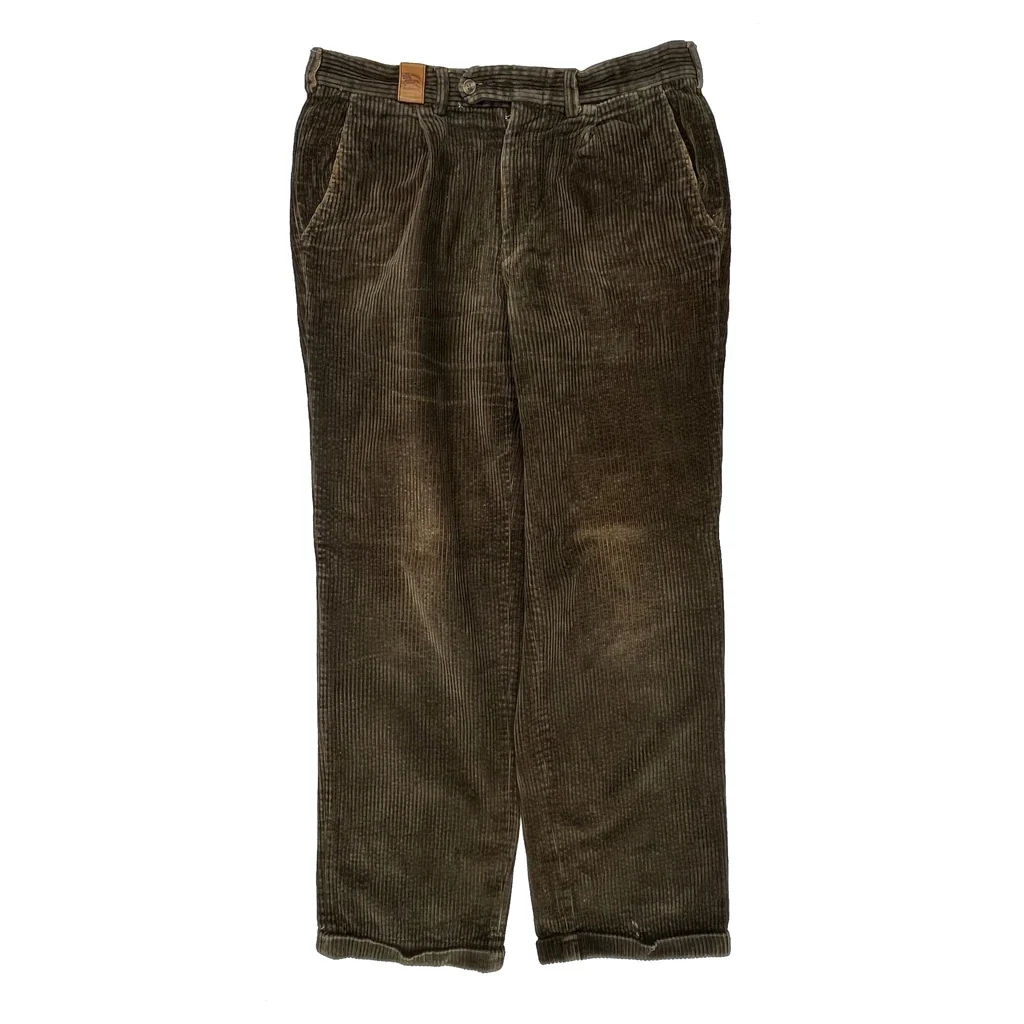 Burberry Cord Pants - 34″ Waist Brown Corduroy - Image 2