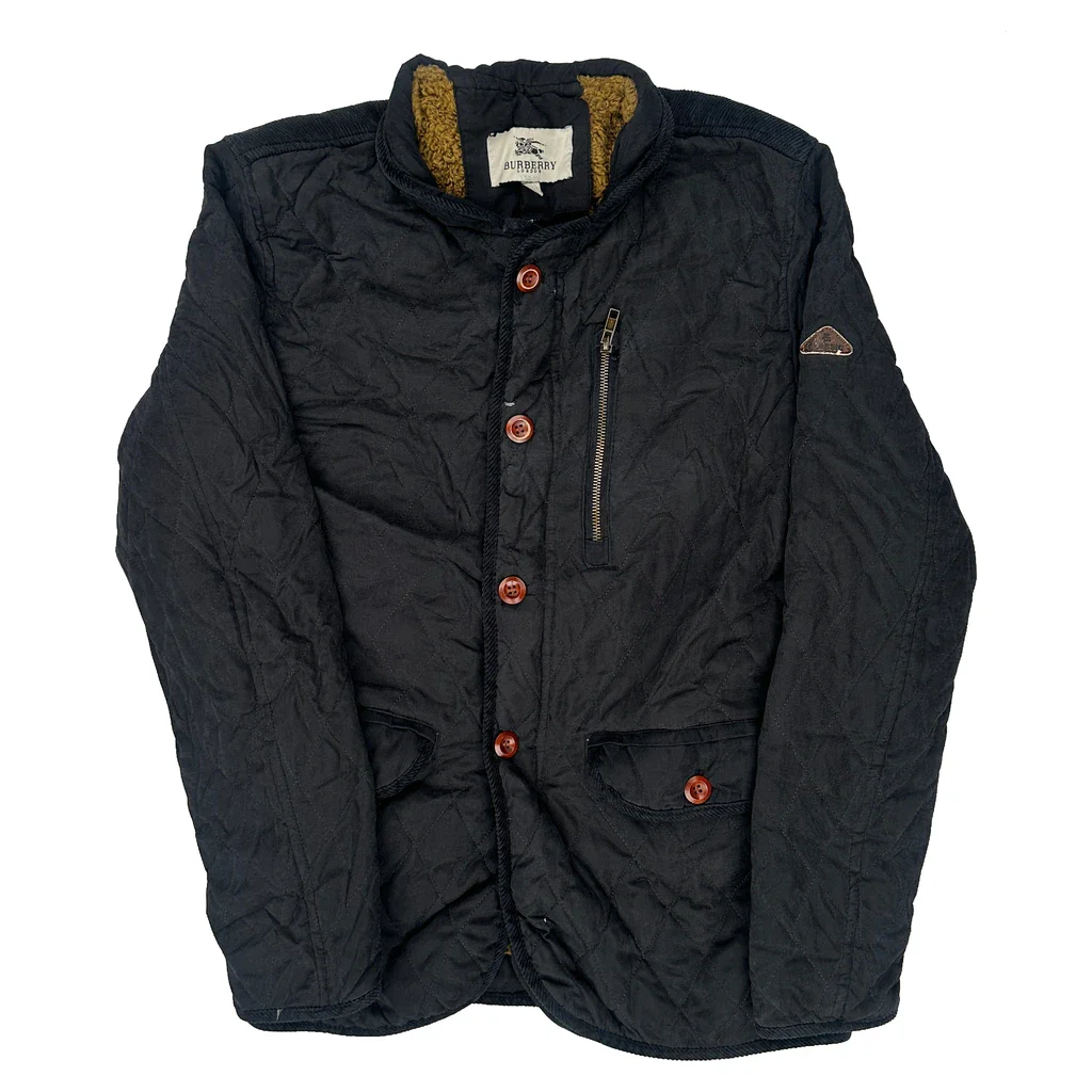 Burberry Jacket - Large Black Polyester