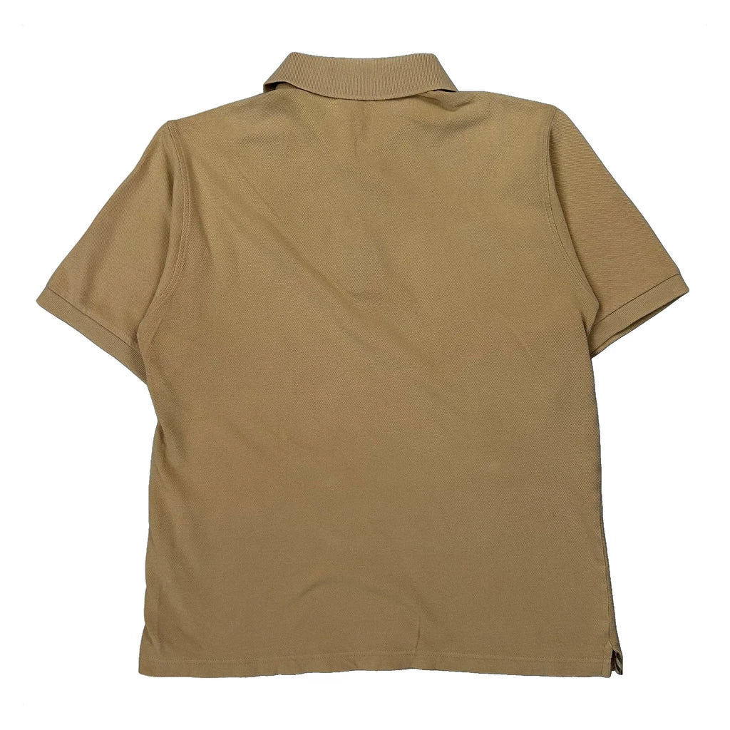 Burberry London Polo Shirt - Small Beige Cotton - Image 2