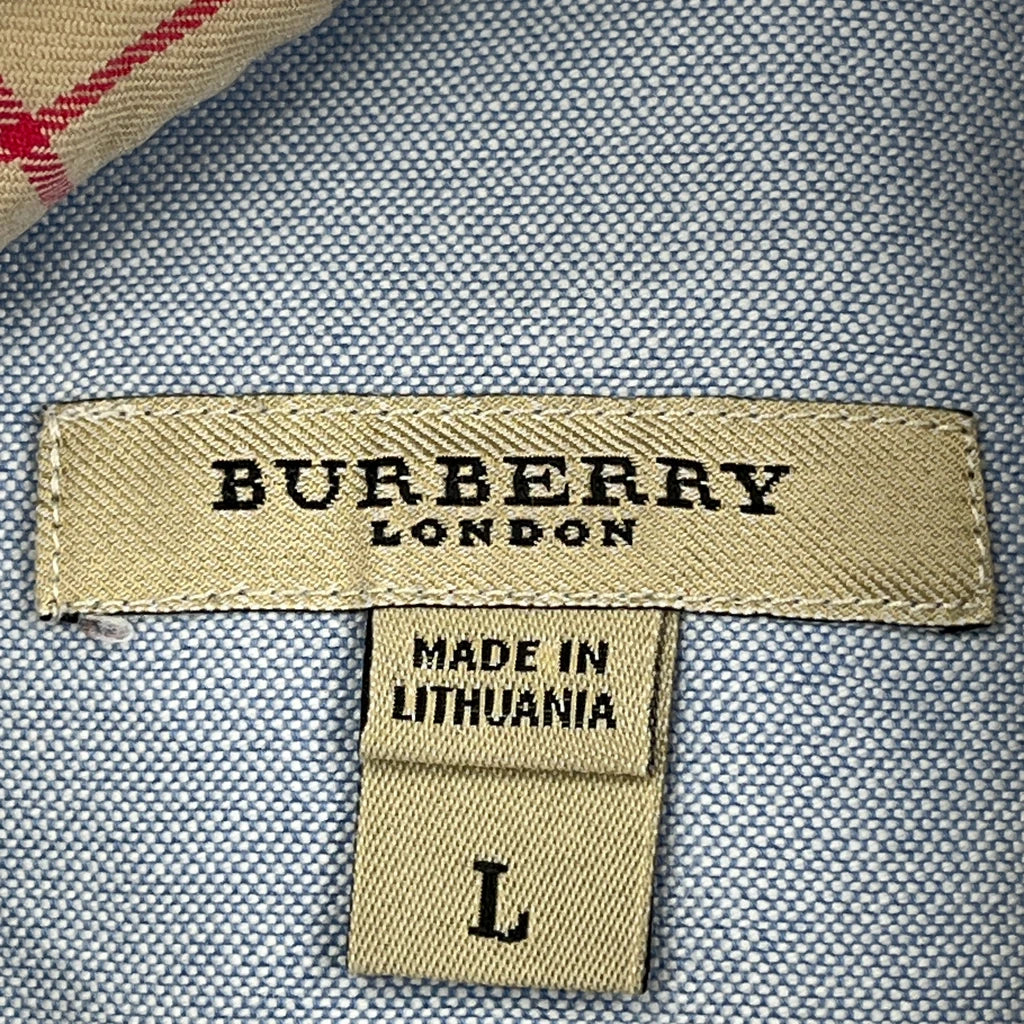 Burberry London Shirt - Large Blue Cotton - Image 3