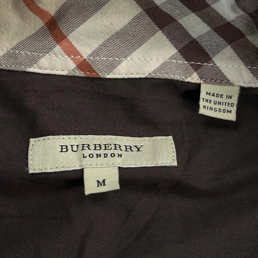 Burberry London Checked Shirt - Medium Brown Cotton - Image 3