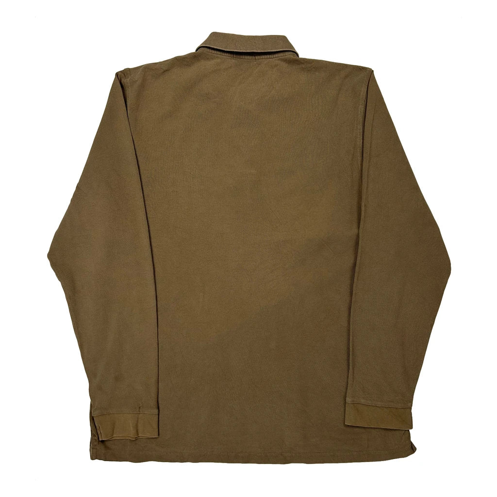 Burberry Polo Shirt - Large Brown Cotton - Image 2