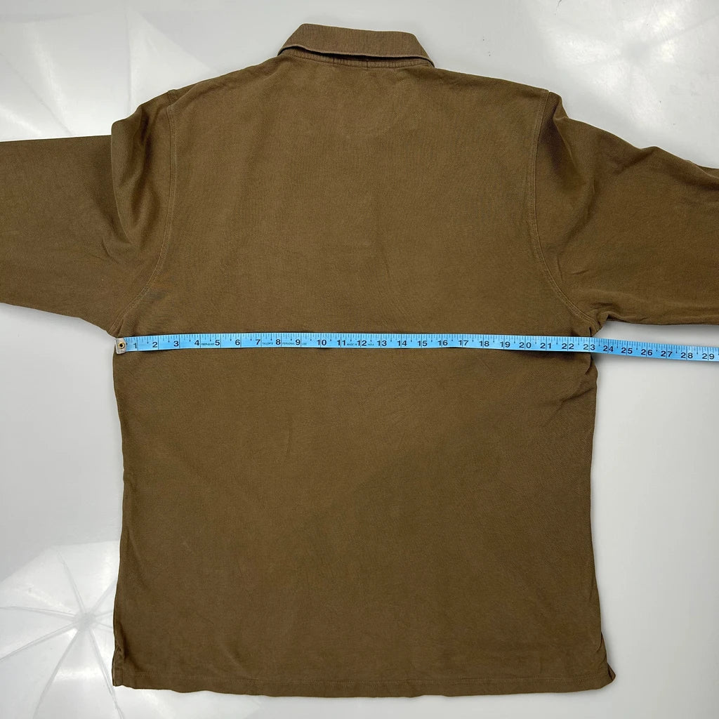 Burberry Polo Shirt - Large Brown Cotton - Image 3