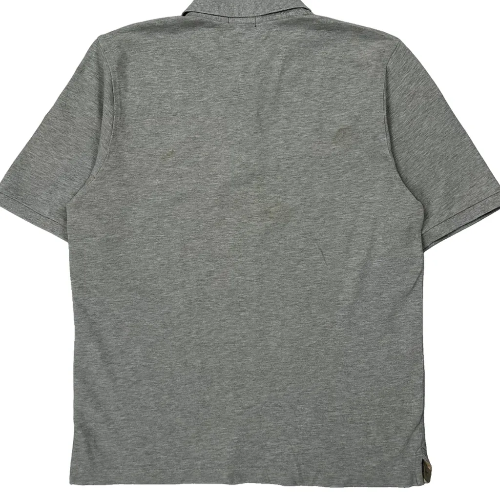 Burberry Polo Shirt - Medium Grey Cotton - Image 7